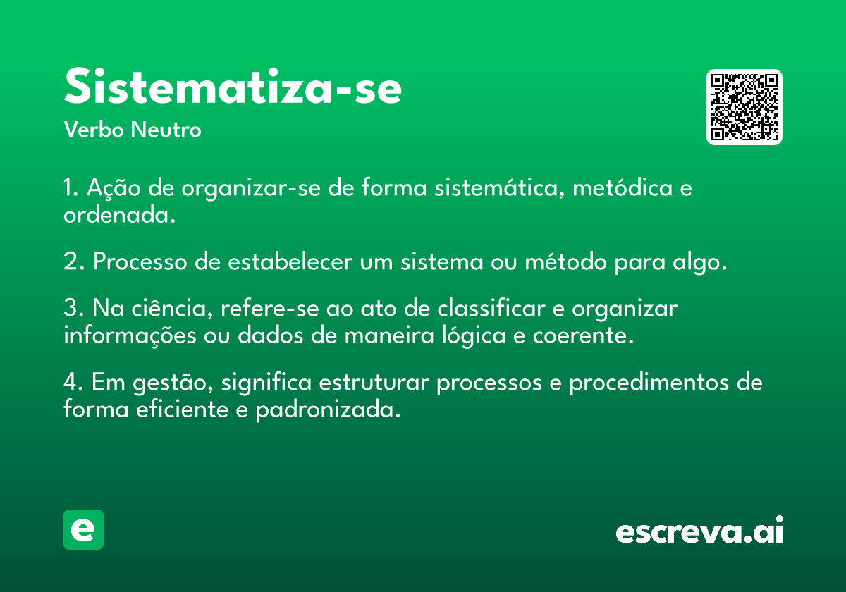 sistematiza-se