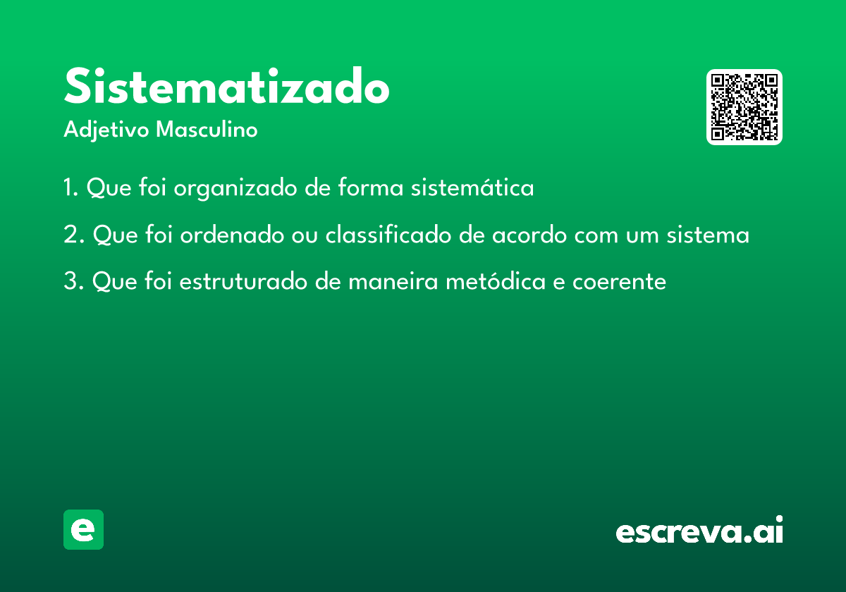 sistematizado