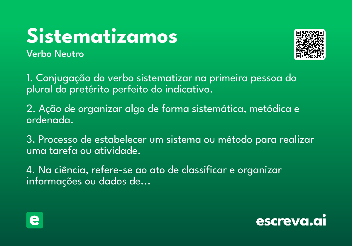 sistematizamos