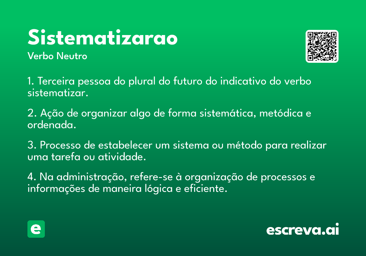 sistematizarao