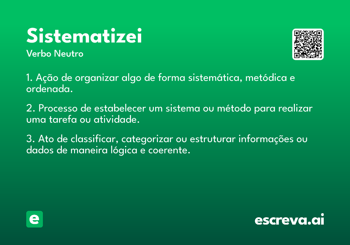sistematizei