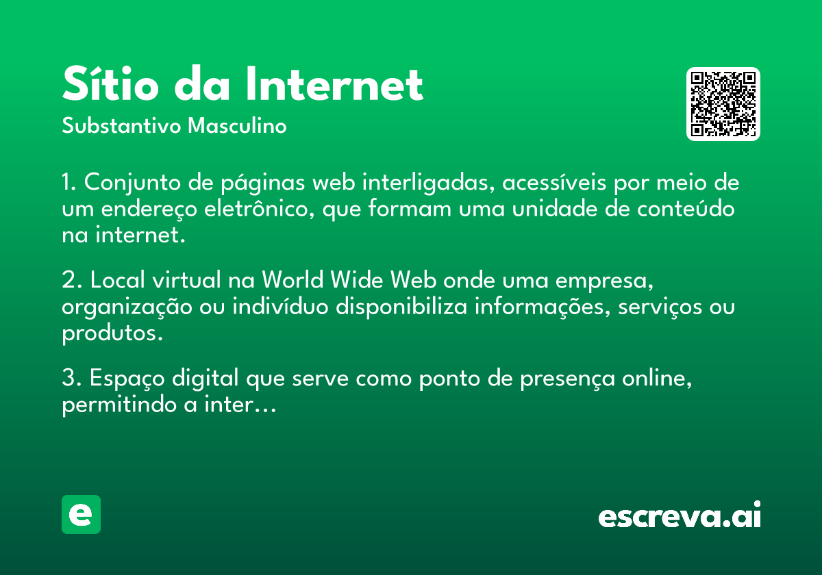sítio da Internet