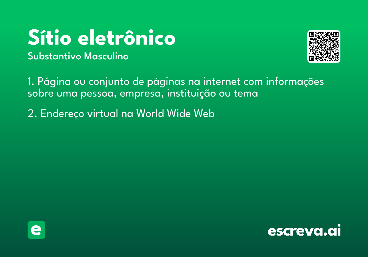 sítio eletrônico