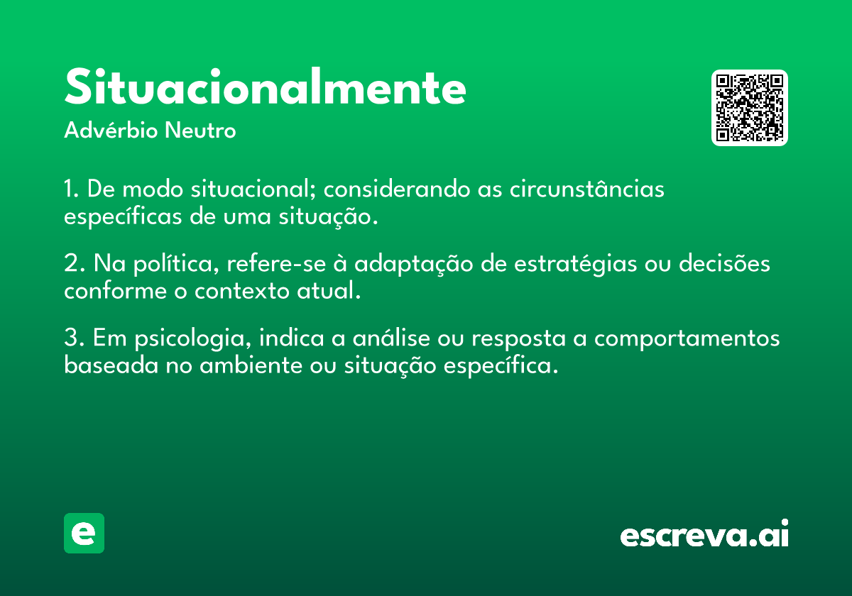 situacionalmente