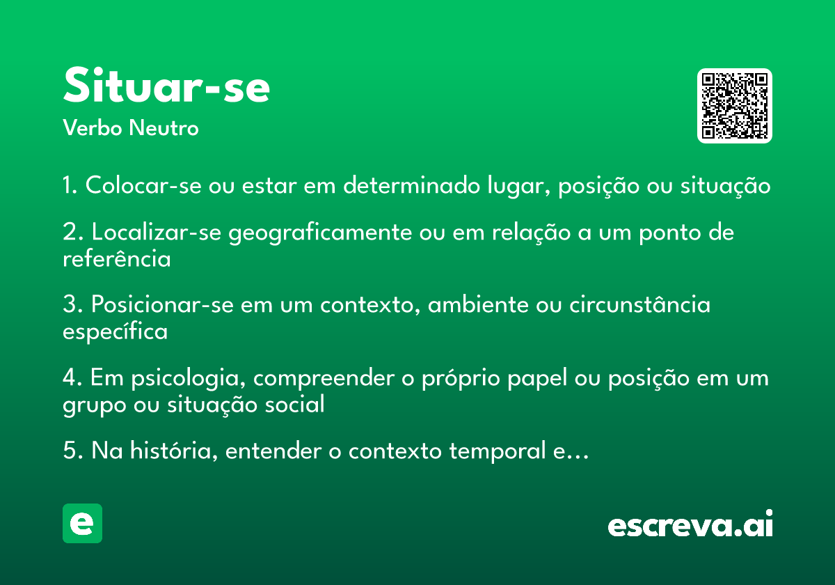 situar-se