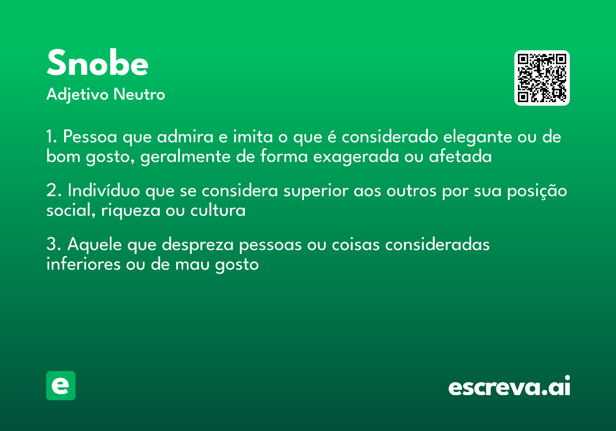snobe