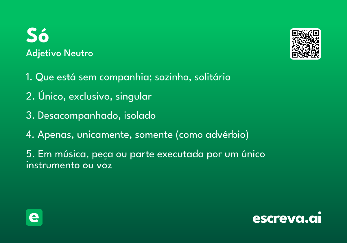 só