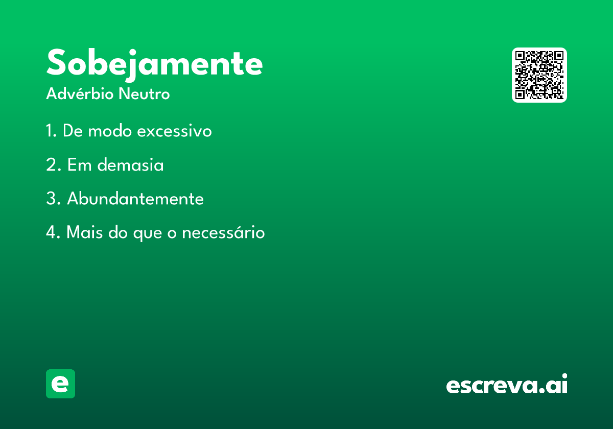 sobejamente