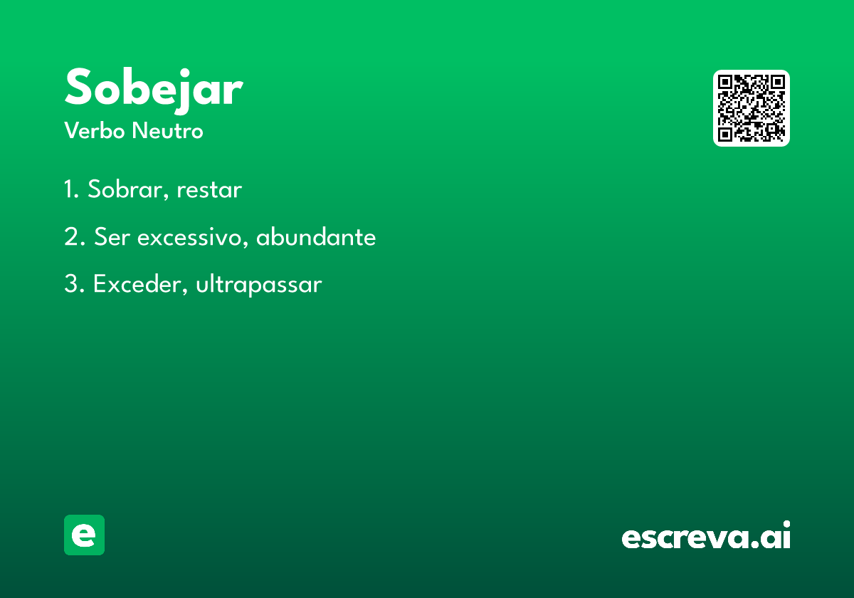 sobejar