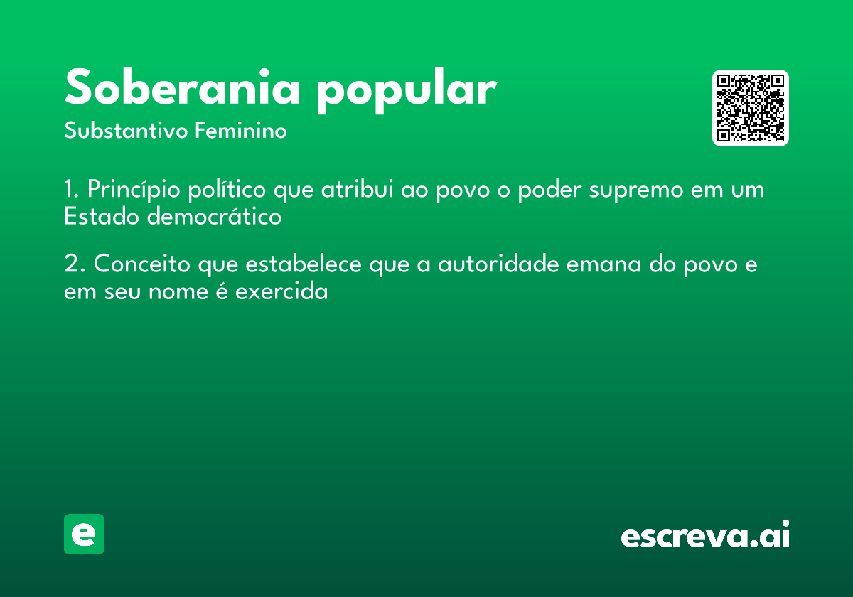 soberania popular