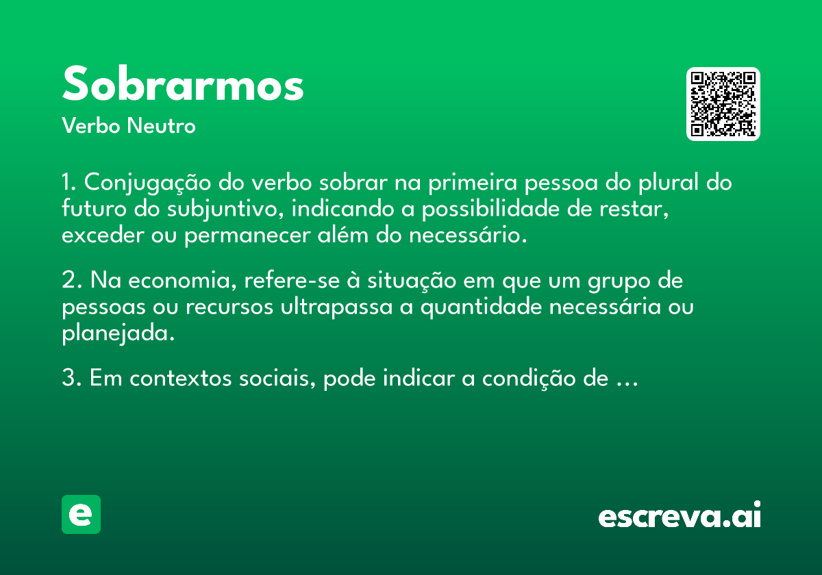 sobrarmos
