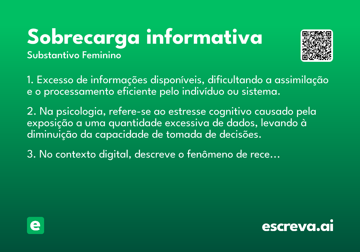 sobrecarga informativa