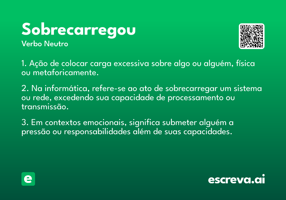 sobrecarregou