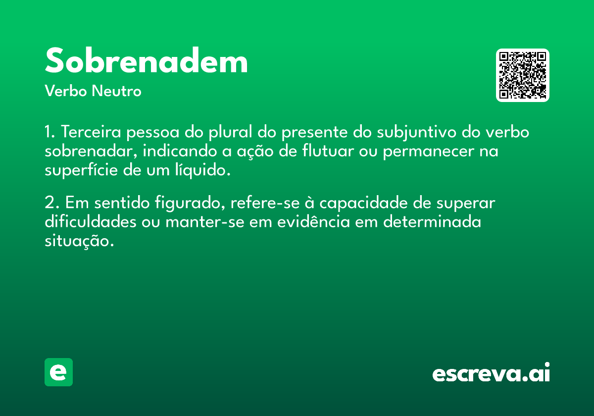 sobrenadem