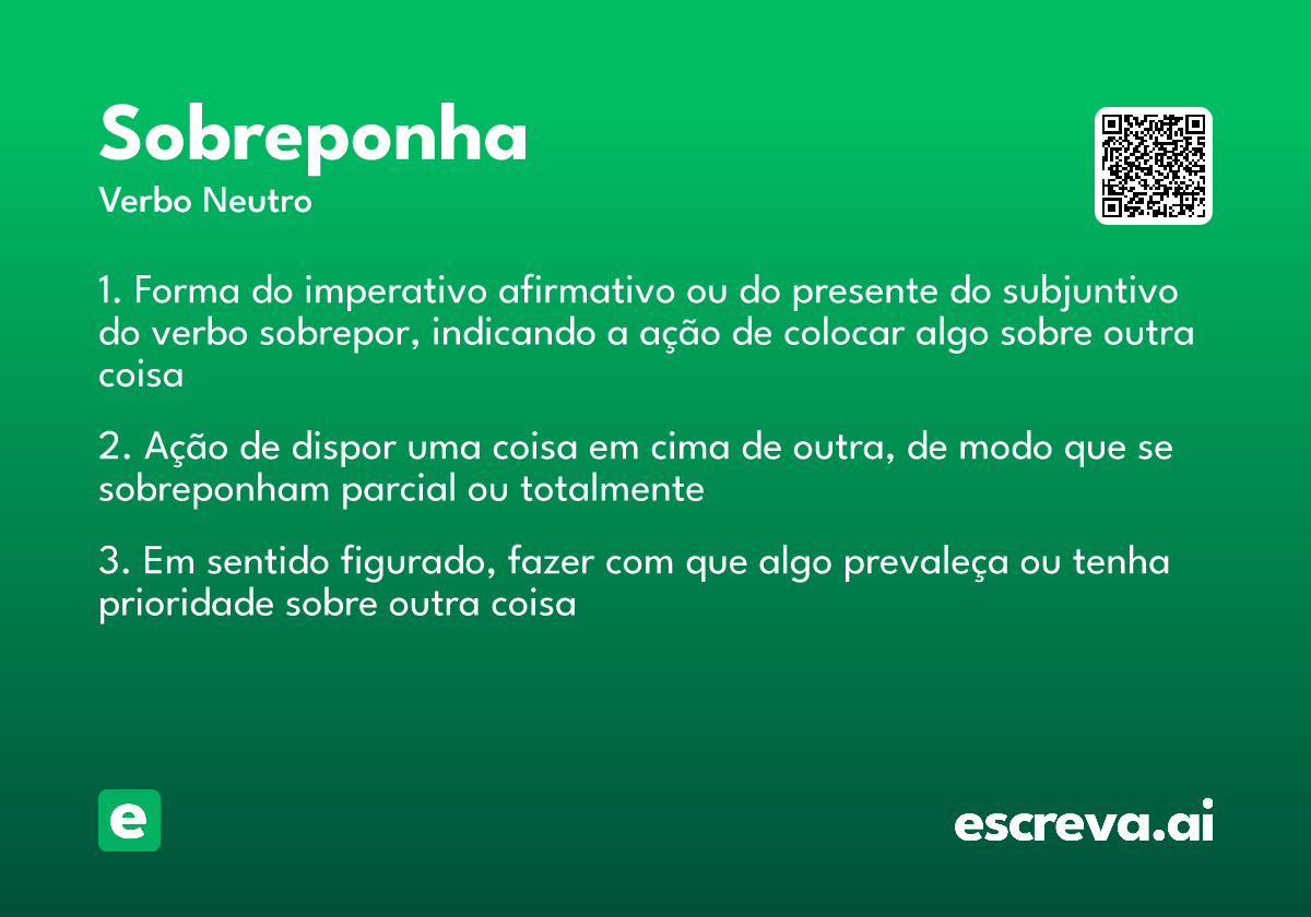 sobreponha