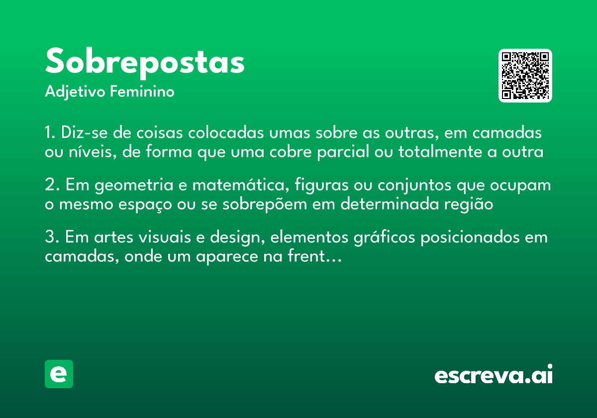 sobrepostas