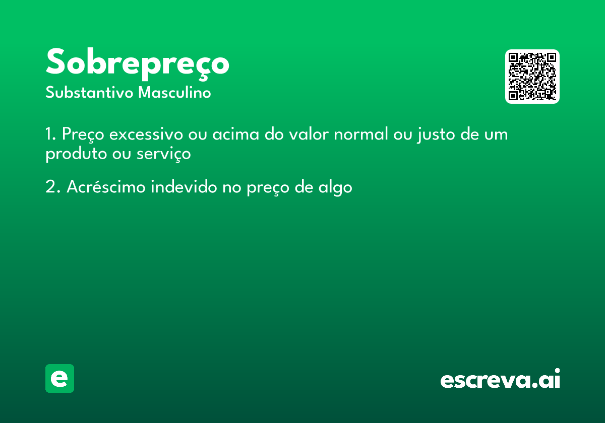 sobrepreço