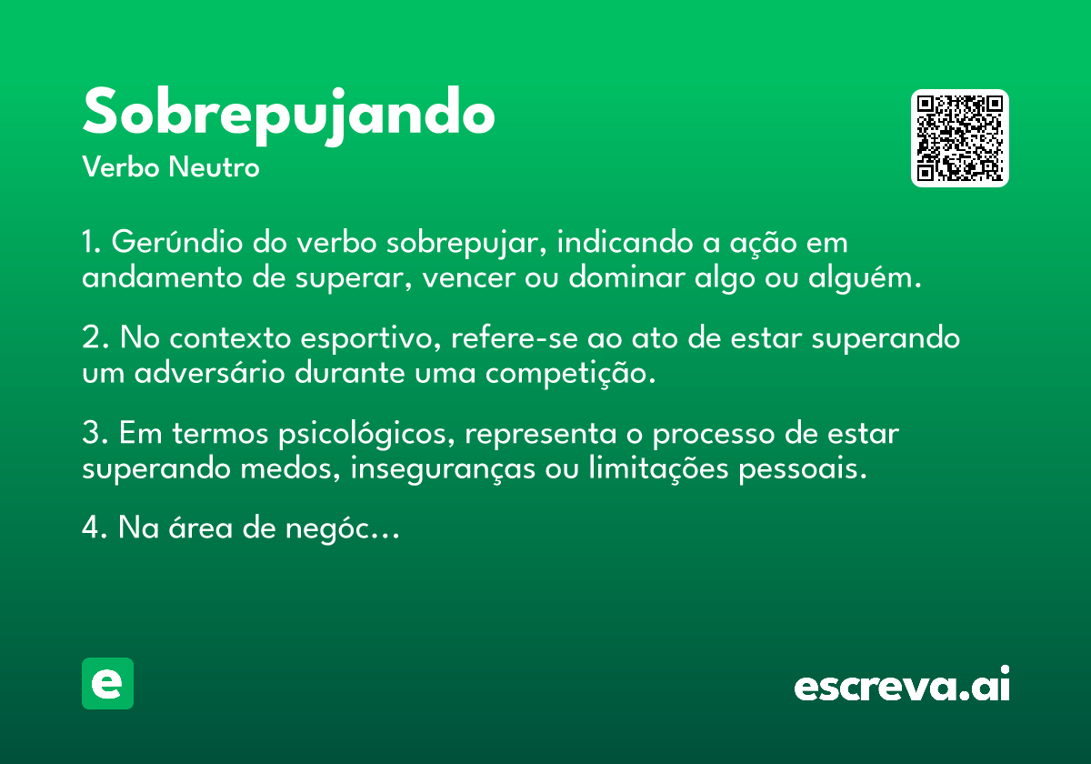 sobrepujando