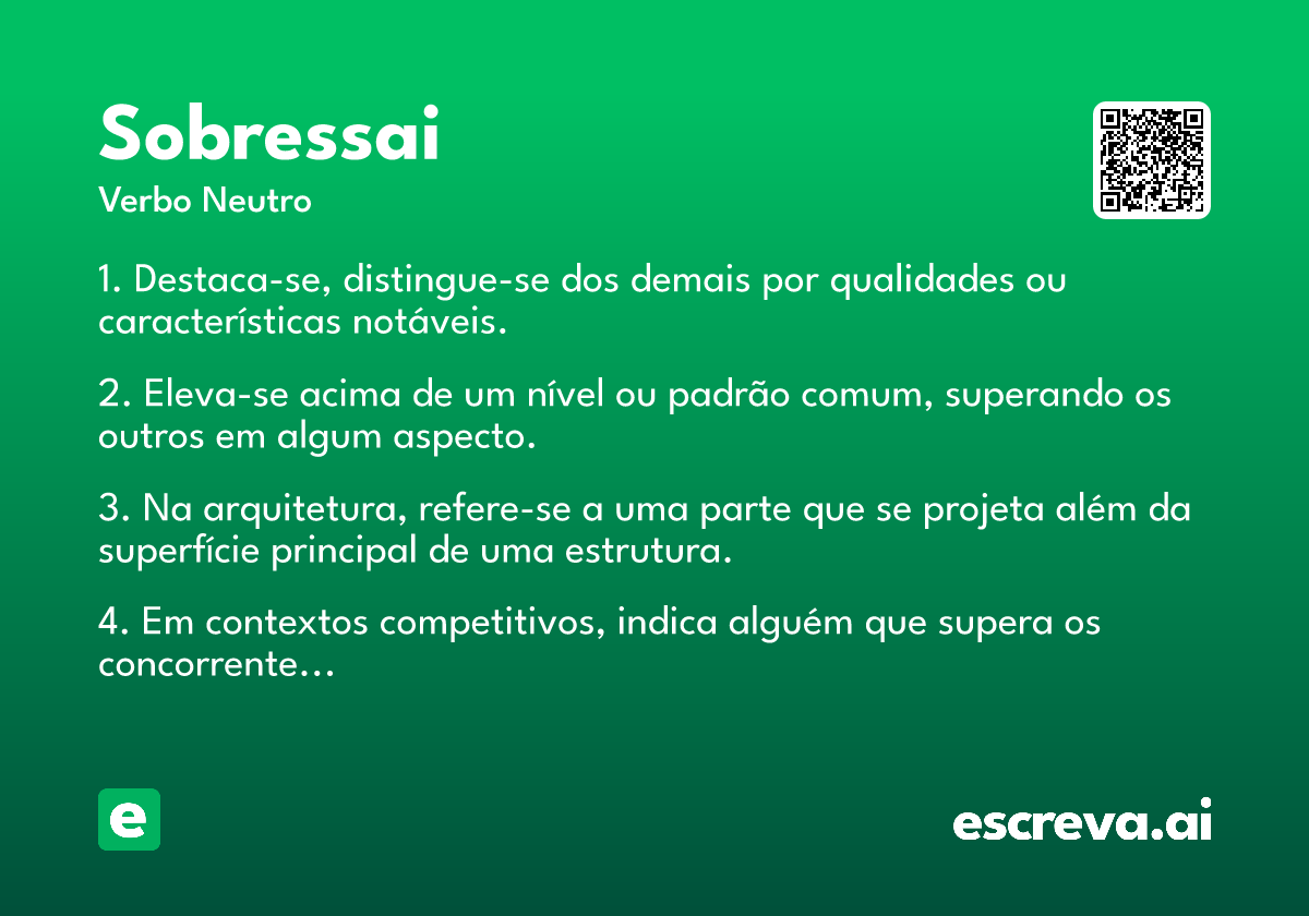 sobressai