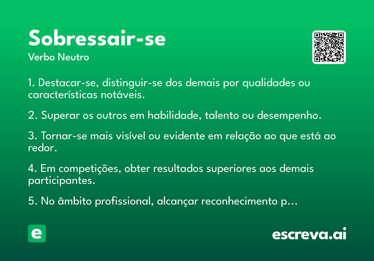 sobressair-se