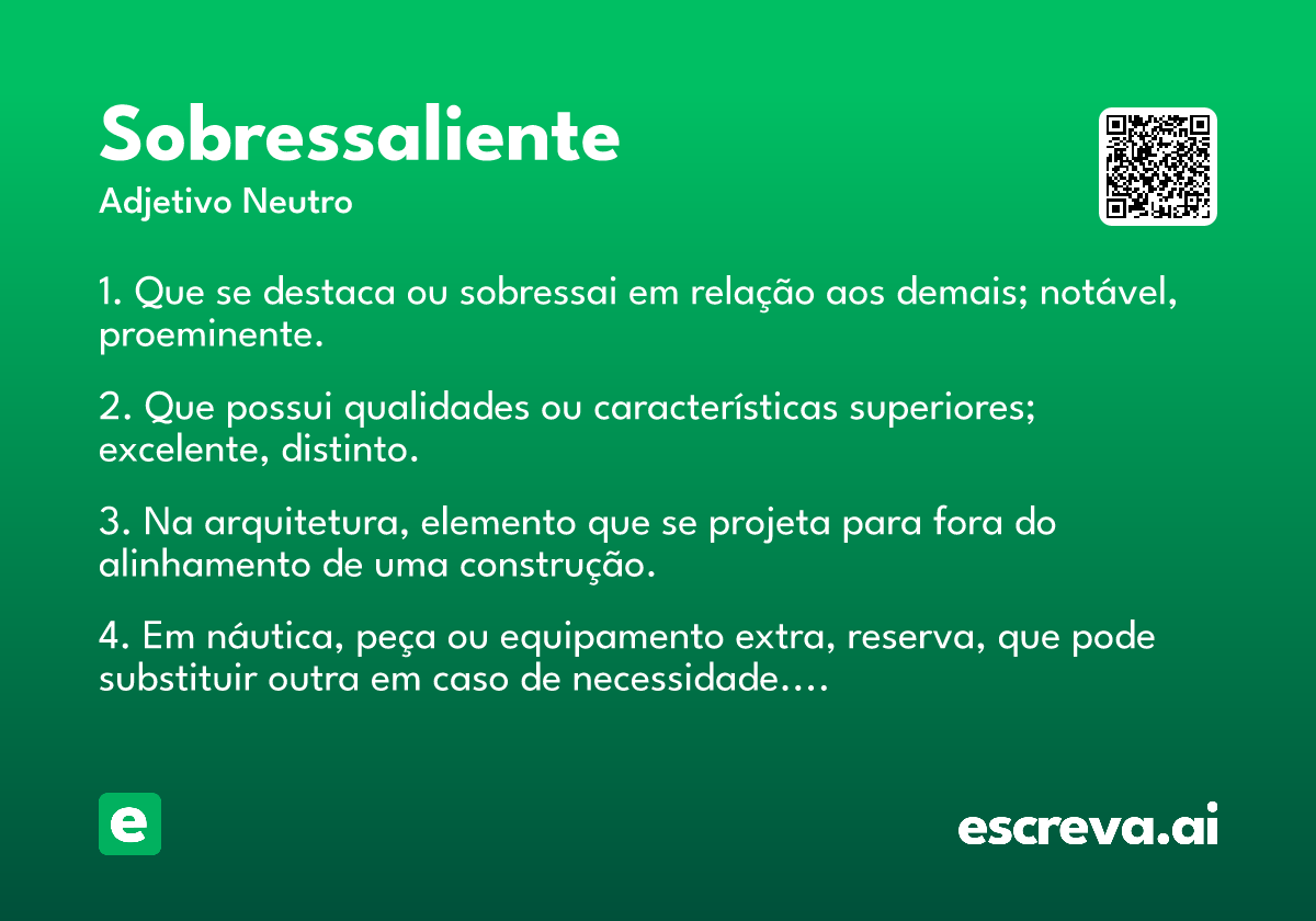 sobressaliente