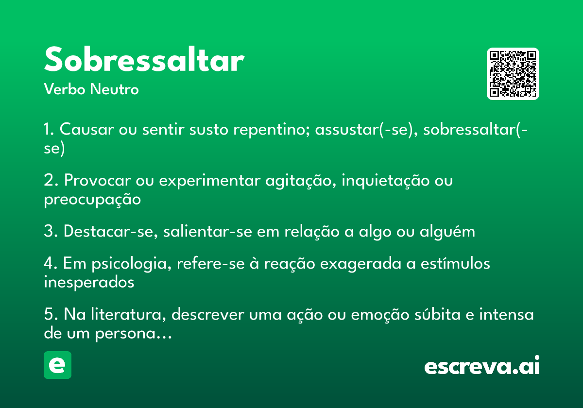 sobressaltar