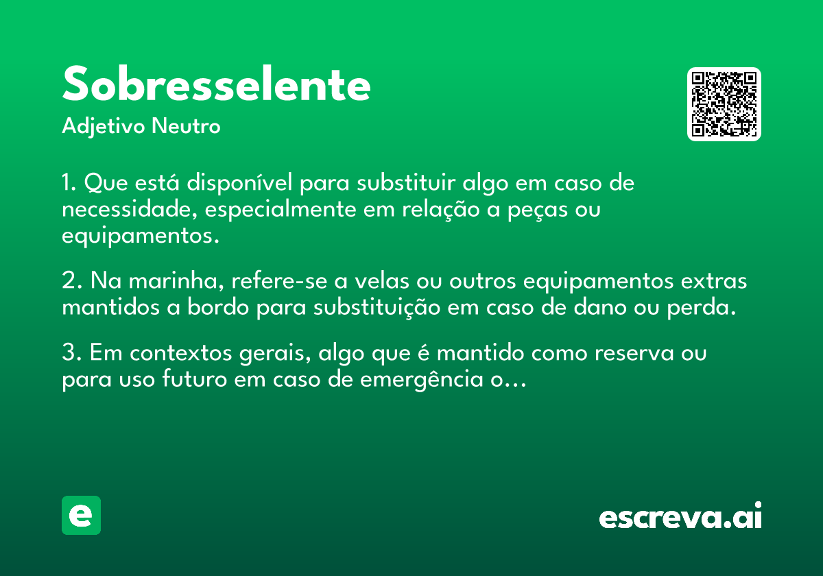 sobresselente