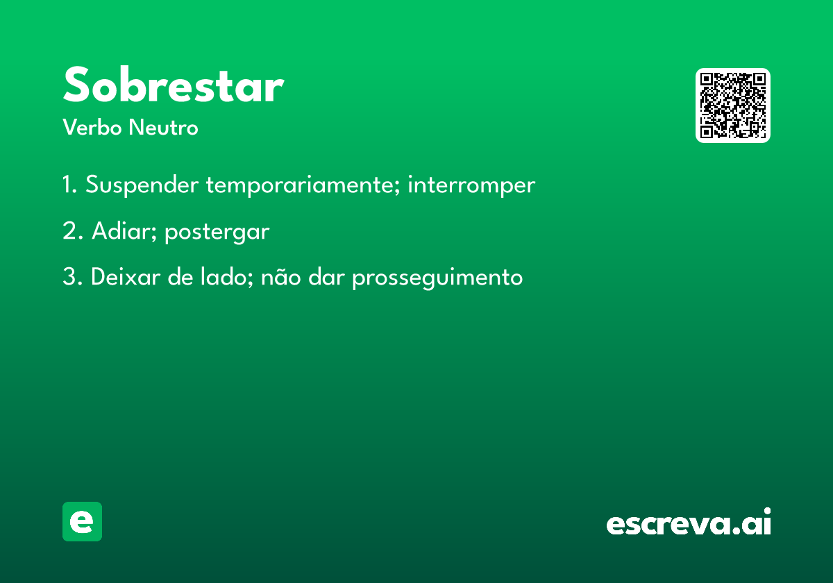 sobrestar