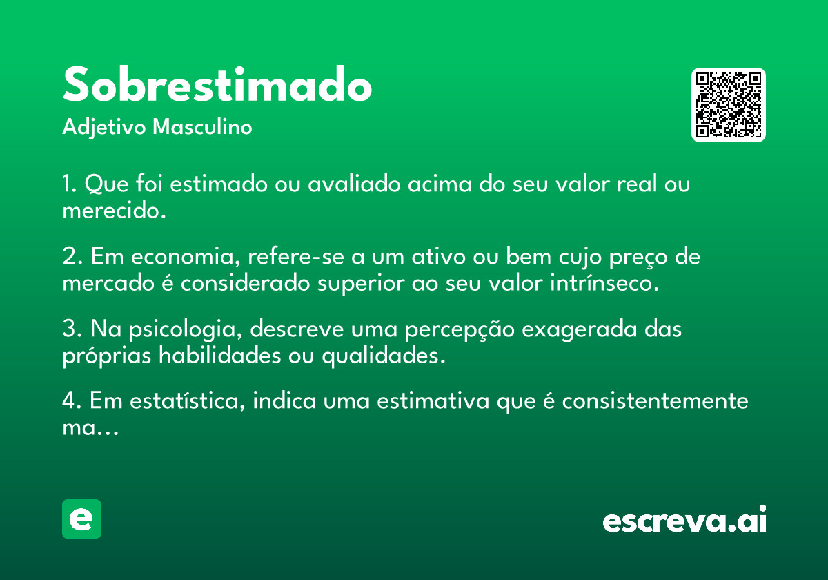 sobrestimado