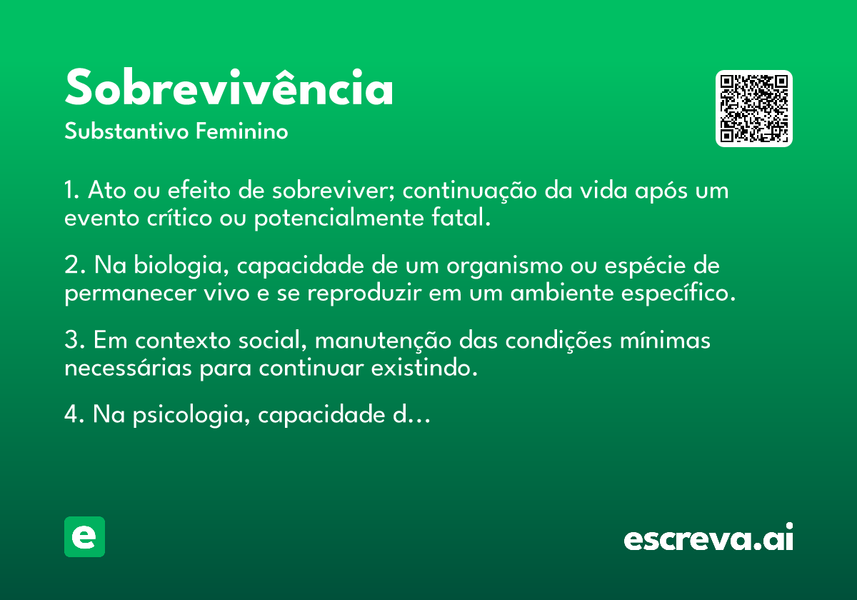 sobrevivência