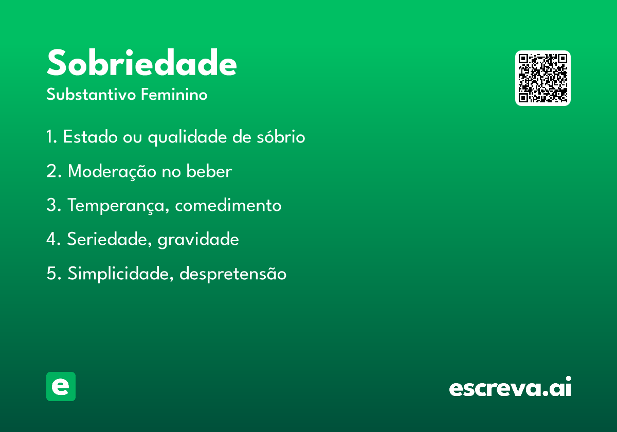 sobriedade