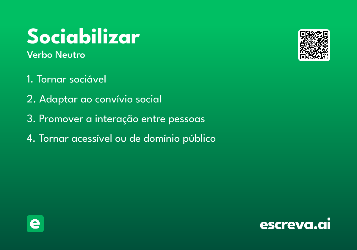 sociabilizar