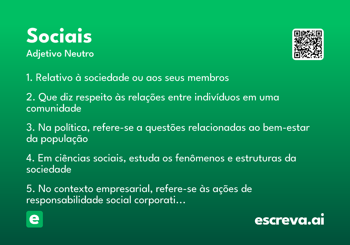 sociais