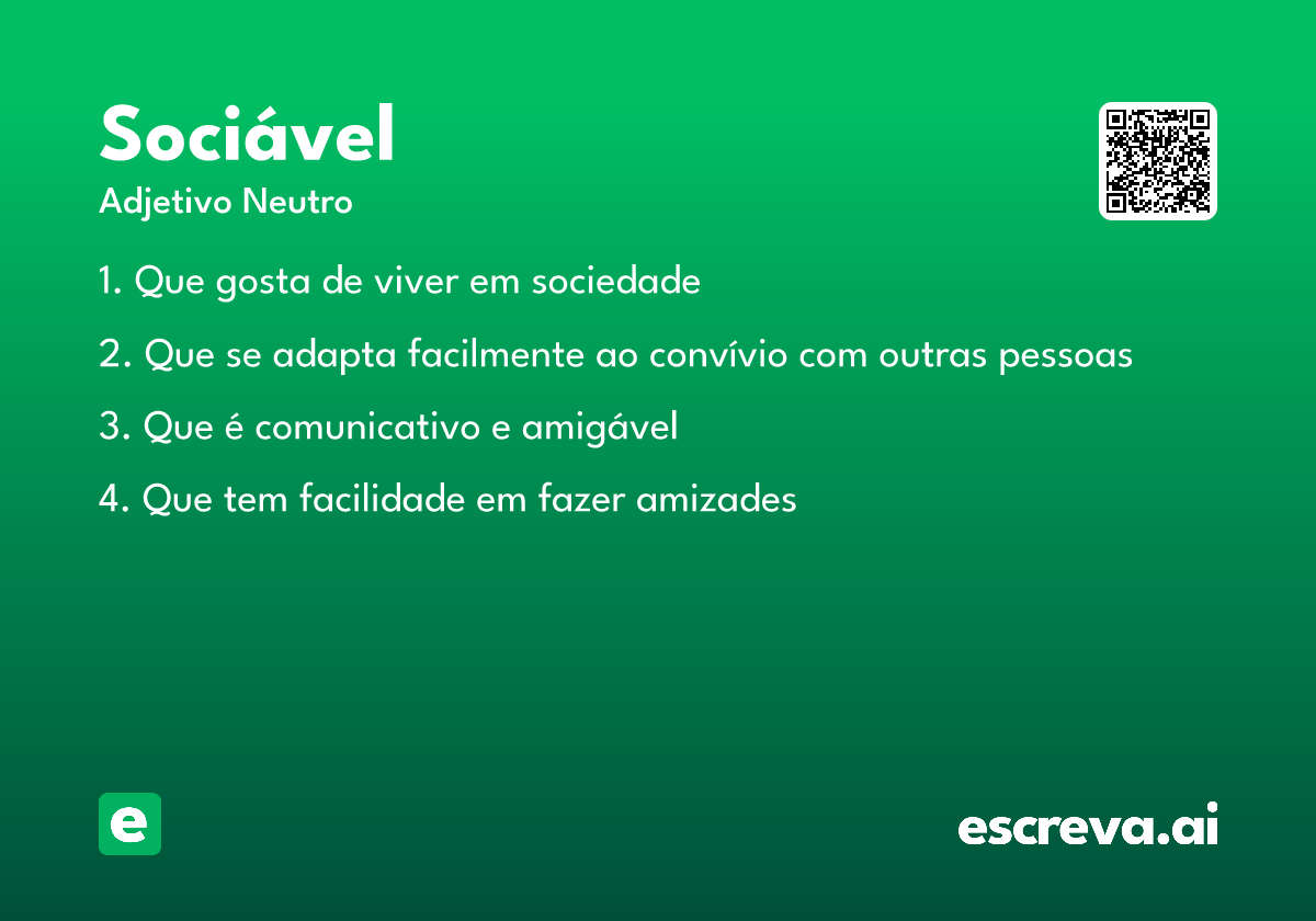sociável