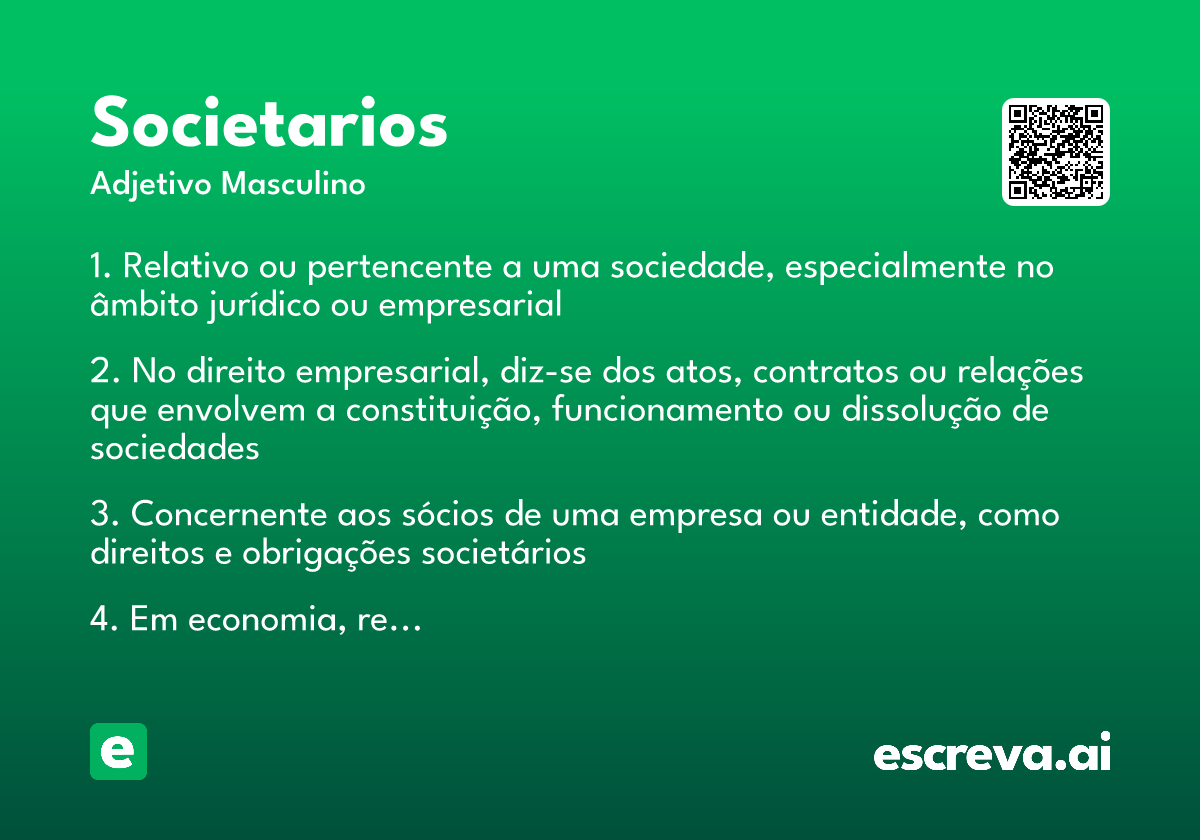 societarios