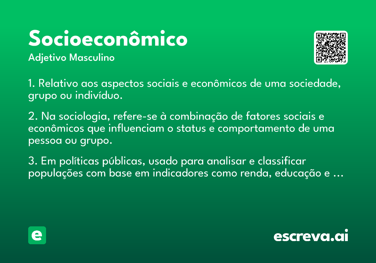 socioeconômico