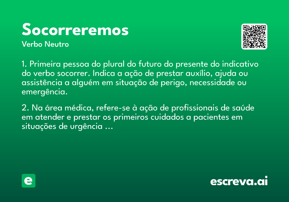 socorreremos