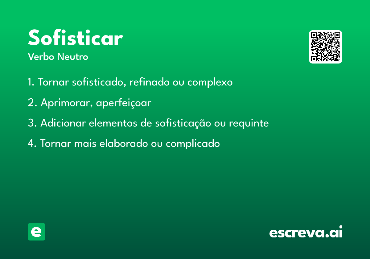 sofisticar