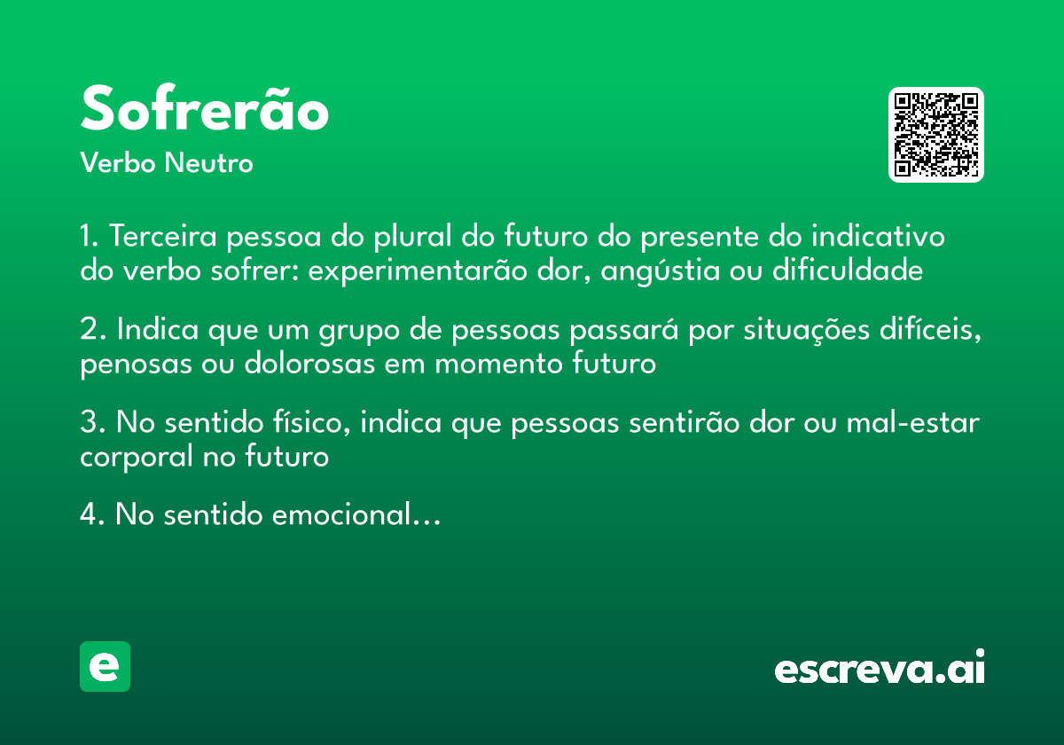 sofrerão