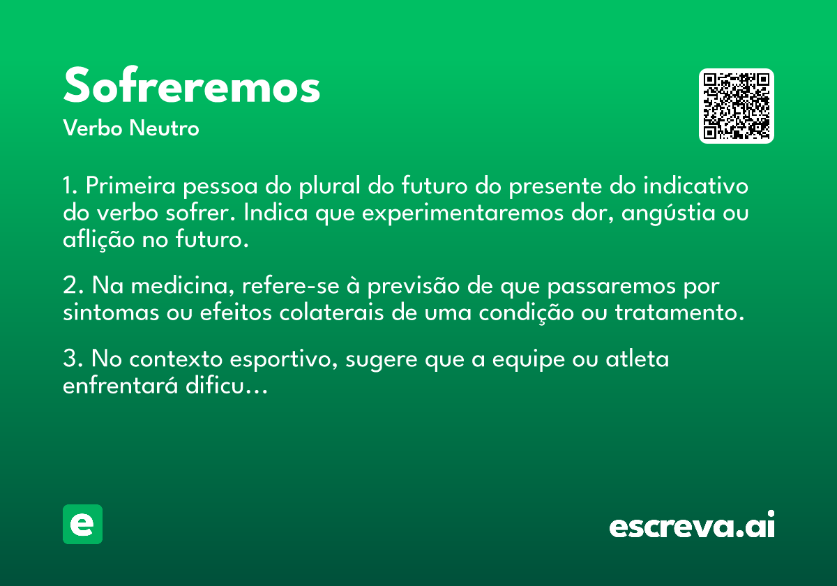 sofreremos