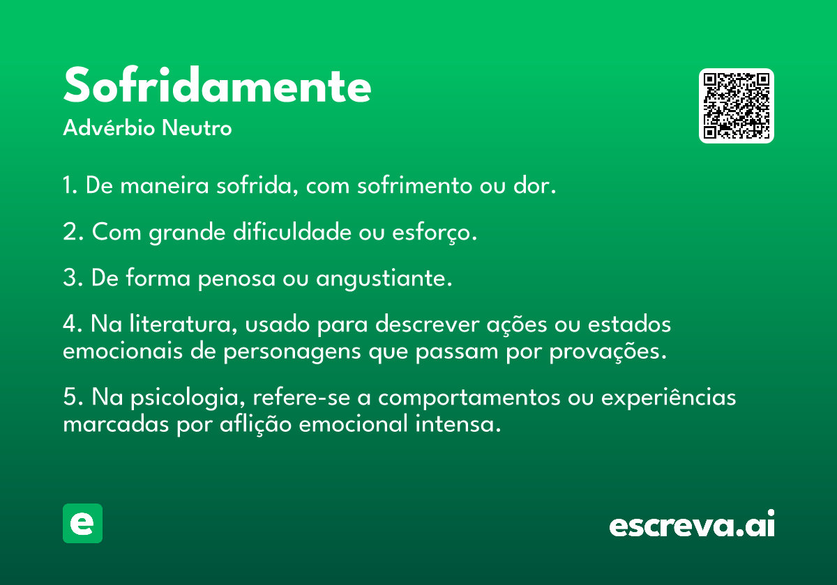 sofridamente