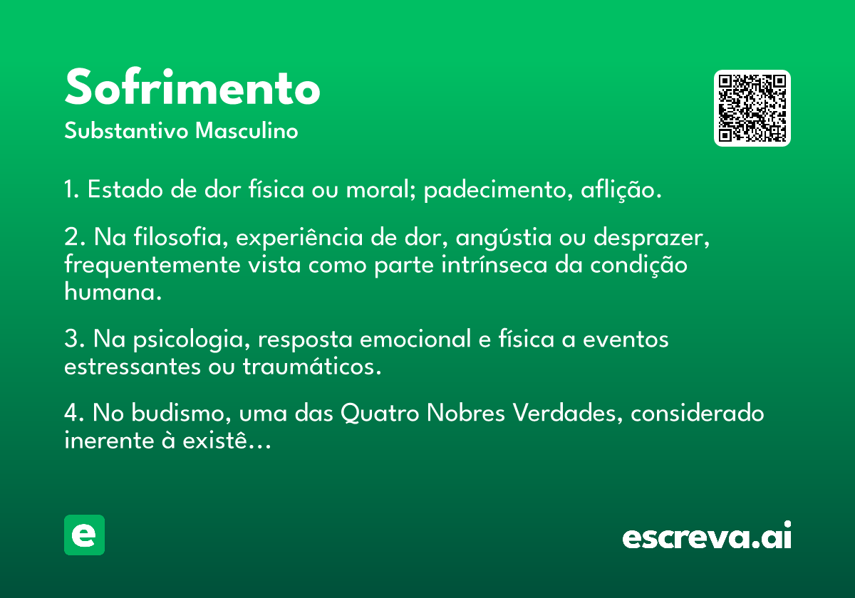 sofrimento