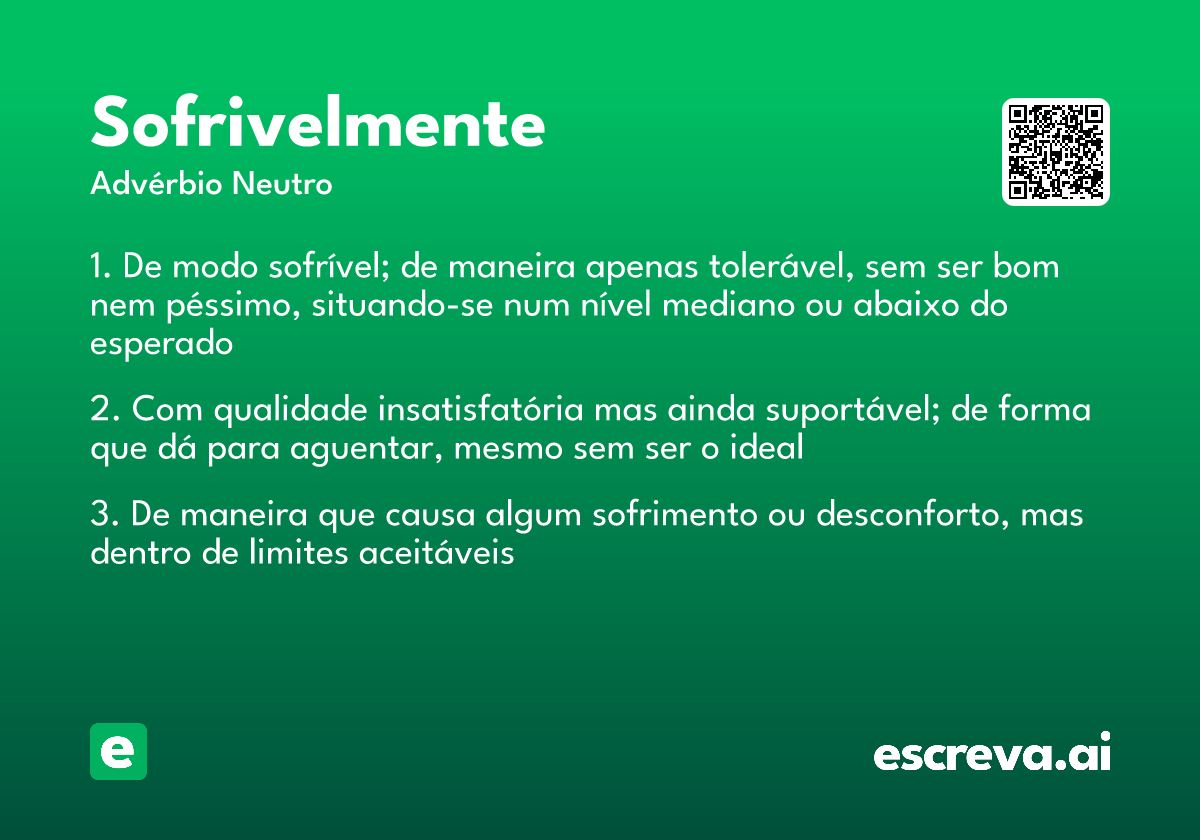sofrivelmente