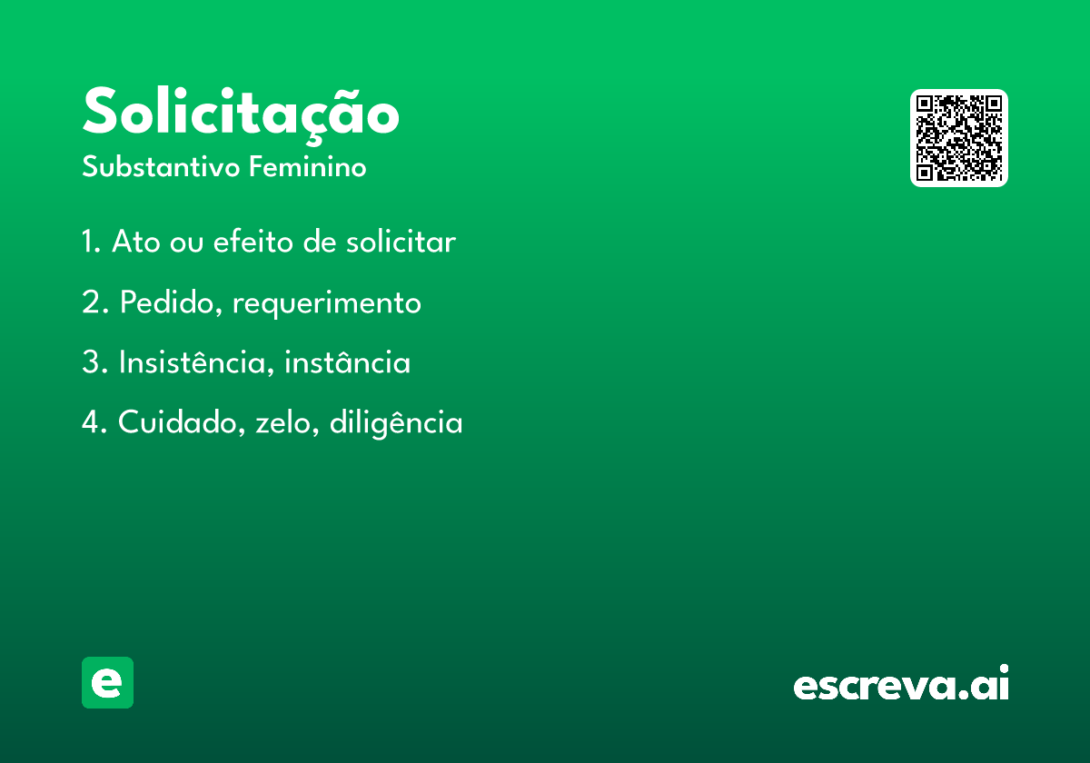 solicitação