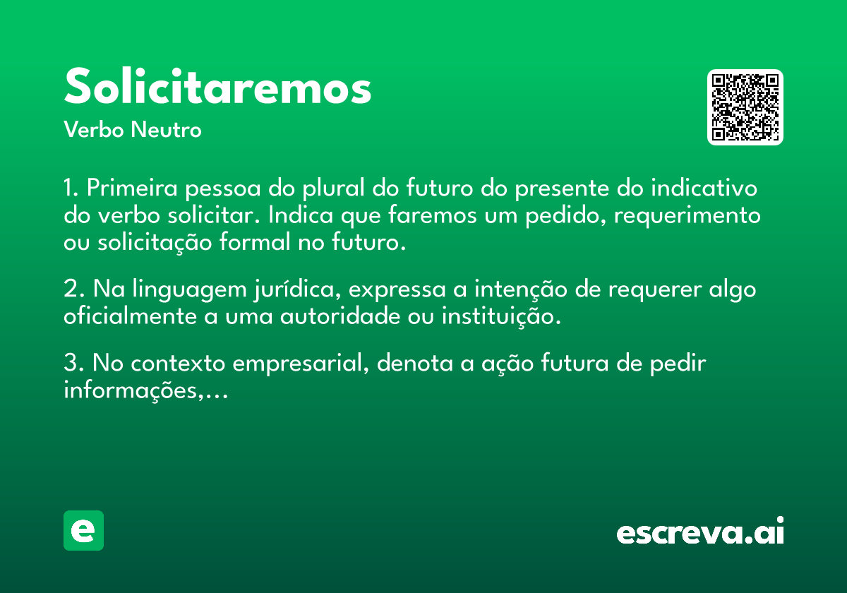 solicitaremos