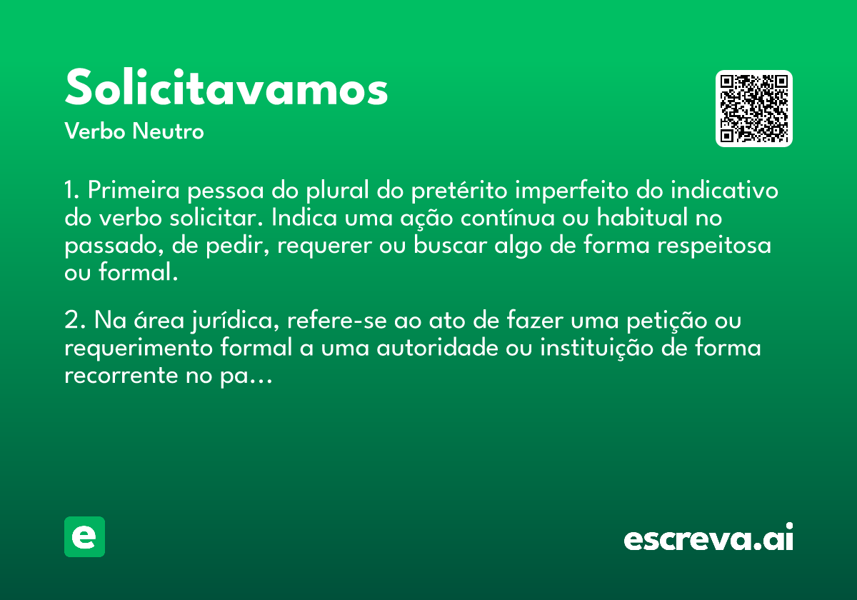 solicitavamos