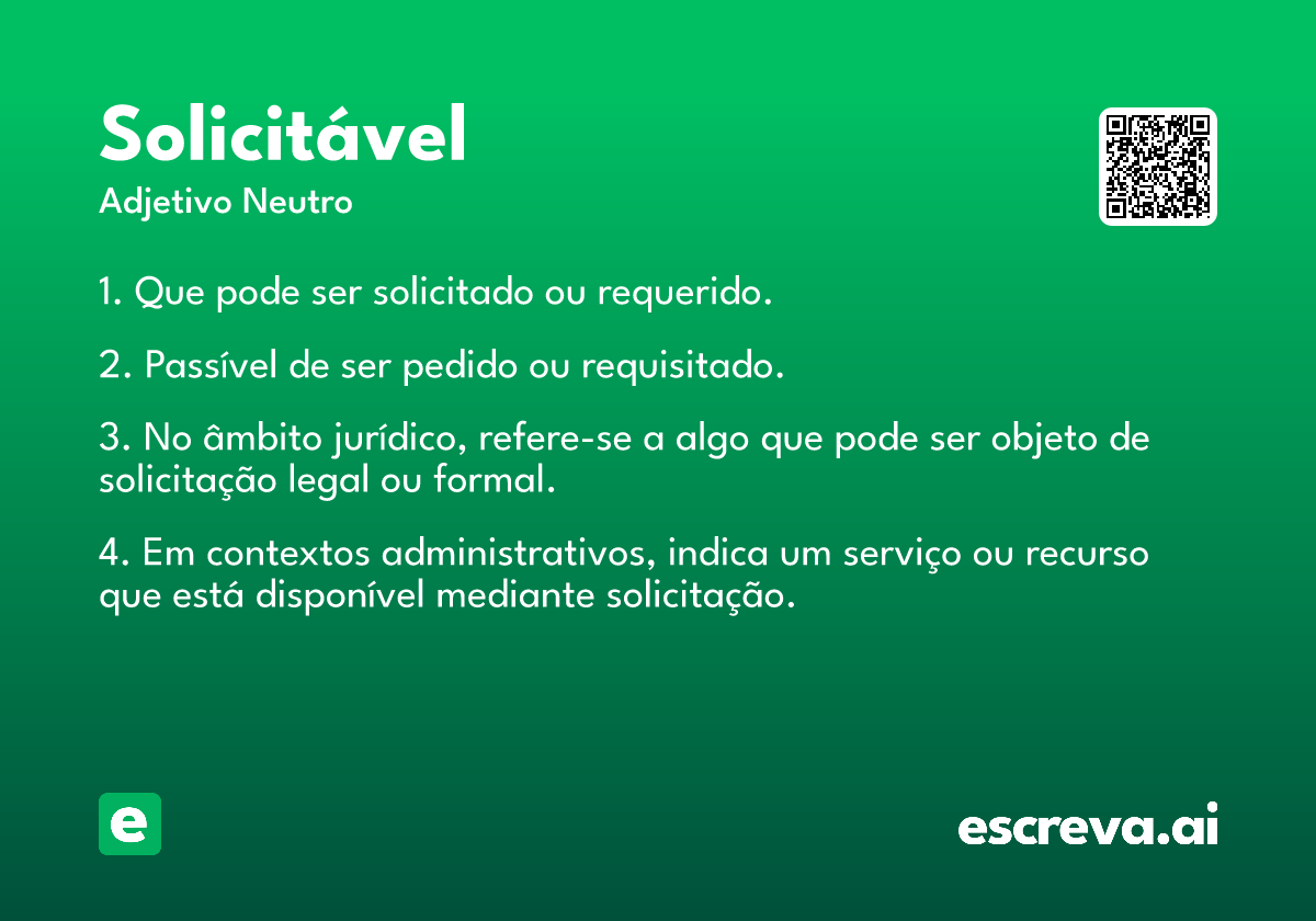solicitável