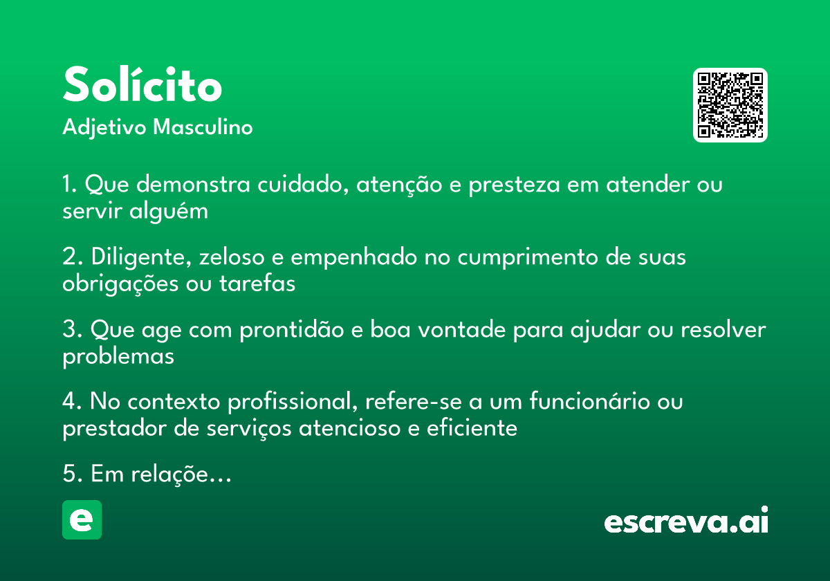 solícito