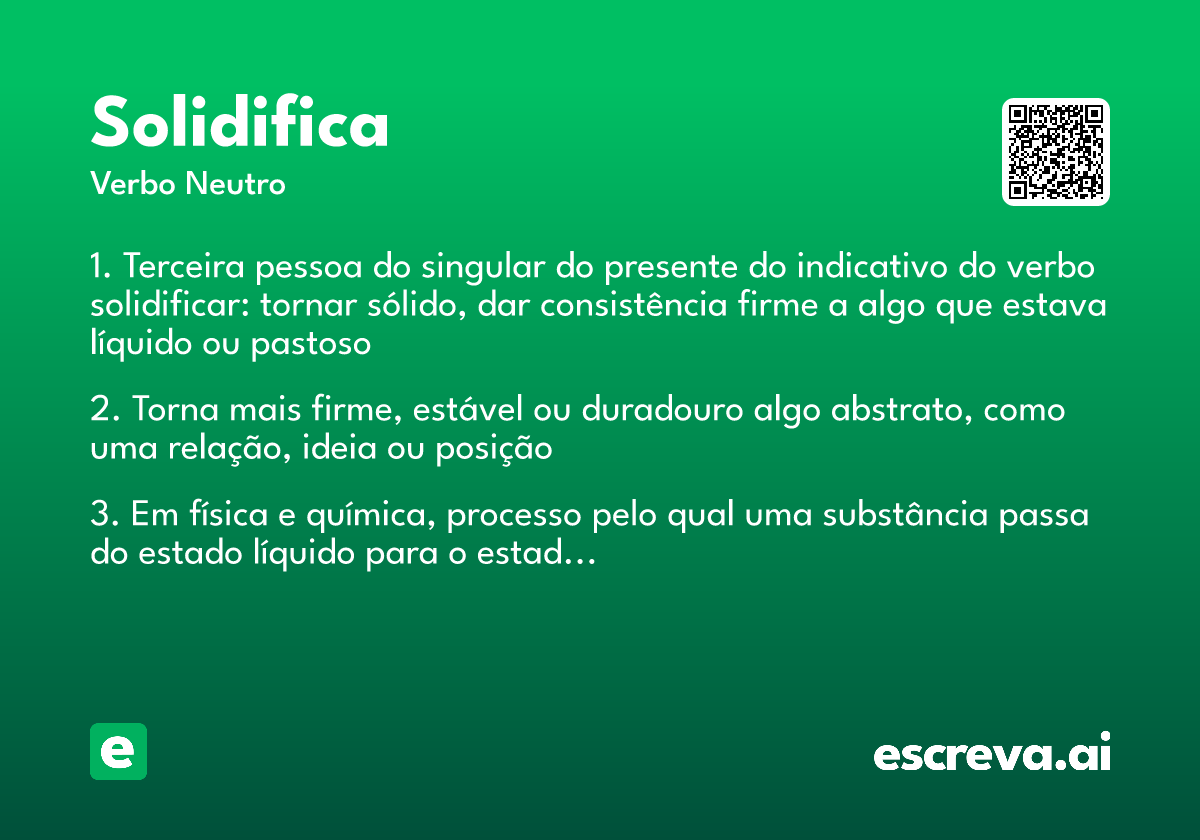 solidifica