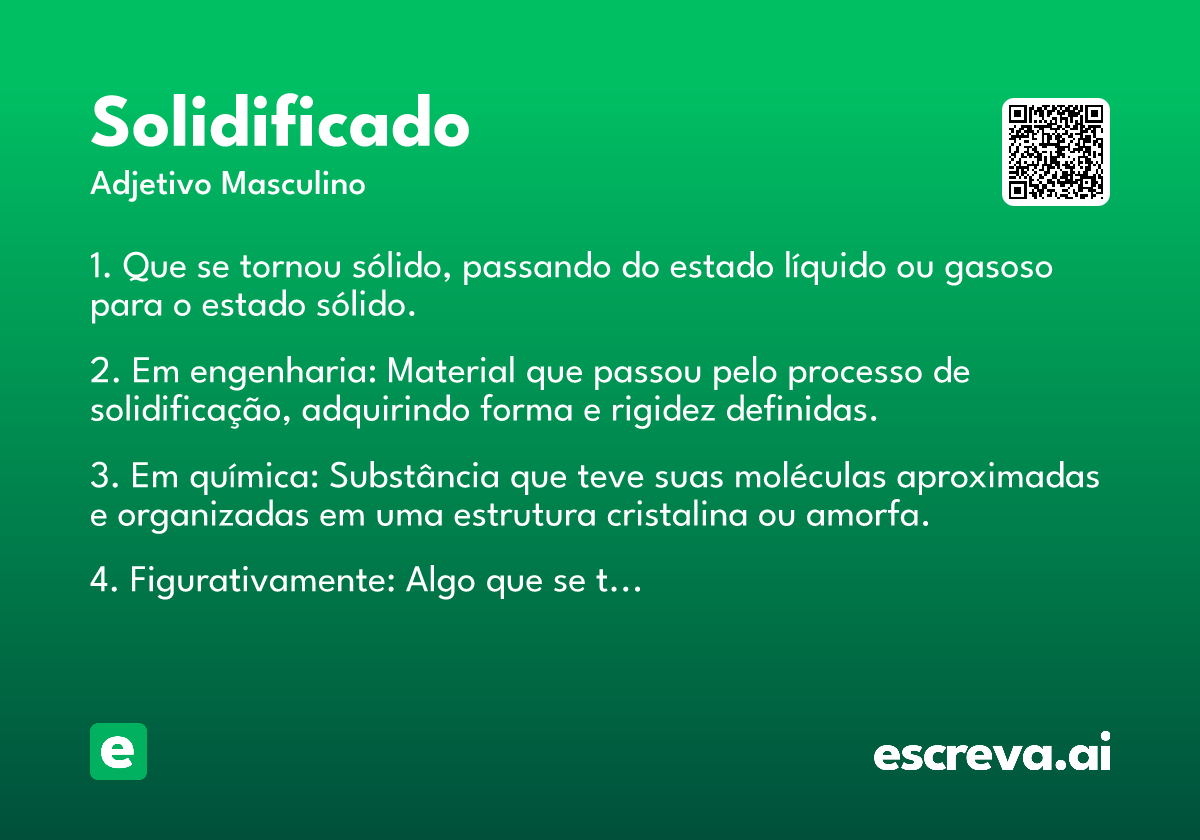solidificado
